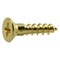 Midwest Fastener Wood Screw, #8, 3/4 in, Plain Brass Flat Head Phillips Drive, 30 PK 62813 - alternate 1